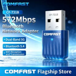 Comfast CF-731B 600Mbps Wireless Adapter bluetooth 5.4 2.4 5.8Ghz Dual-band Drive-free